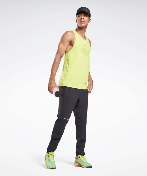 Reebok(リーボック)の「レズミルズ アクティブチル シングレット (タンクトップ・メンズ・ブラック/イエロー・X-LARGE/X-SMALL/XX-LARGE/LARGE/MEDIUM/SMALL/XXX-LARGE)」の13枚目の写真