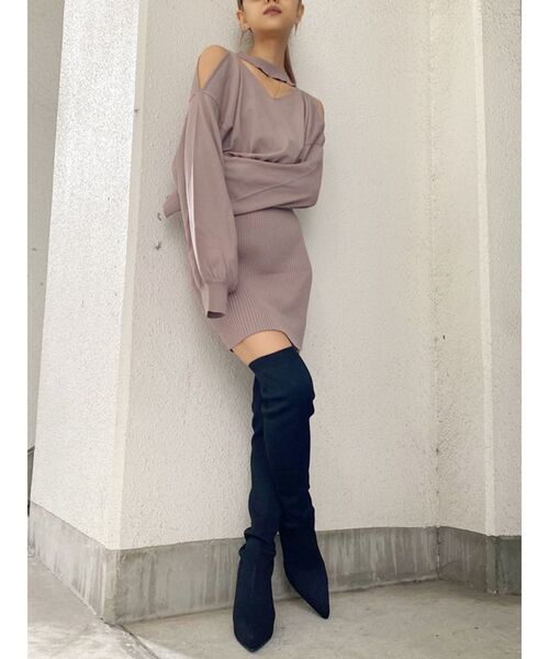 GYDA（ジェイダ）の「インストームニーハイブーツ（ブーツ・レディース・ブラック・SMALL/MEDIUM/LARGE）」の6枚目の写真