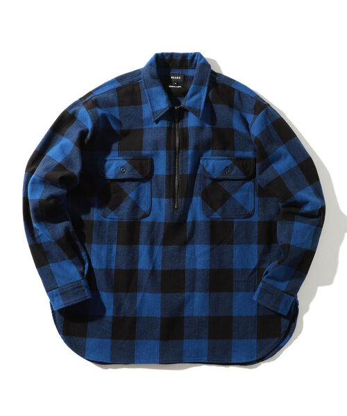 BEAMS（ビームス）の「BEAMS / ハーフジップ バッファローチェック