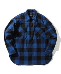 BEAMS | BEAMS / ハーフジップ バッファローチェック プルオーバーシャツ(シャツ/ブラウス)