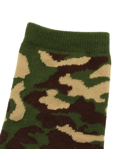 WEGO(ウィゴー)の「WEGO/迷彩柄ソックス(ソックス/靴下・レディース・グリーン・FREE)」の2枚目の写真