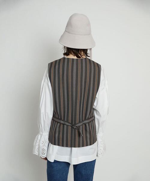 BEAUTY&YOUTH UNITED ARROWS(ビューティーアンドユースユナイテッドアローズ)の「BY ポリエステルストライプベスト(その他アウター・レディース・その他1・FREE)」の7枚目の写真