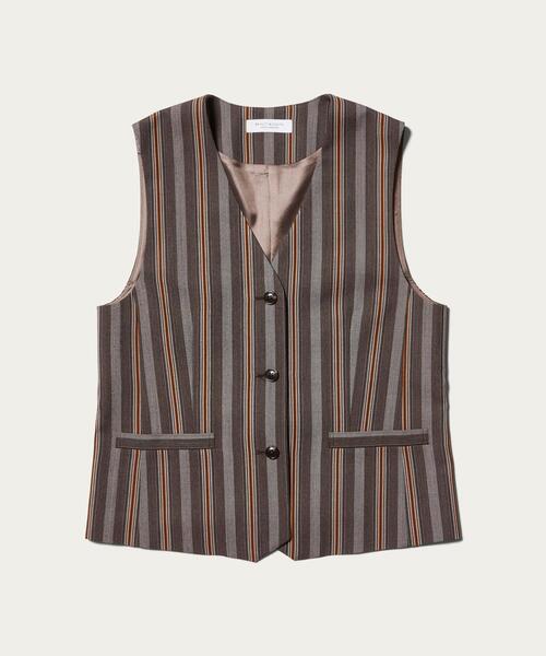 BEAUTY&YOUTH UNITED ARROWS(ビューティーアンドユースユナイテッドアローズ)の「BY ポリエステルストライプベスト(その他アウター・レディース・その他1・FREE)」の18枚目の写真