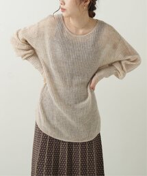 RAY CASSIN | メランジ畦ラウンドヘムチュニック(ニット/セーター)