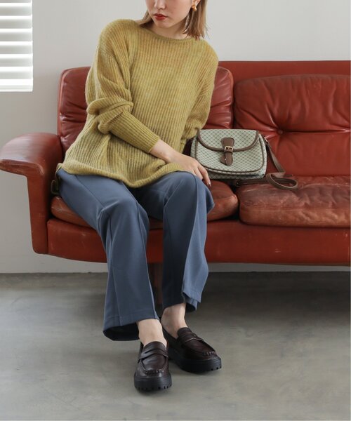 RAY CASSIN（レイカズン）の「メランジ畦ラウンドヘムチュニック（ニット/セーター・レディース・オレンジ/ライトカーキ/ベージュ・FREE）」の17枚目の写真