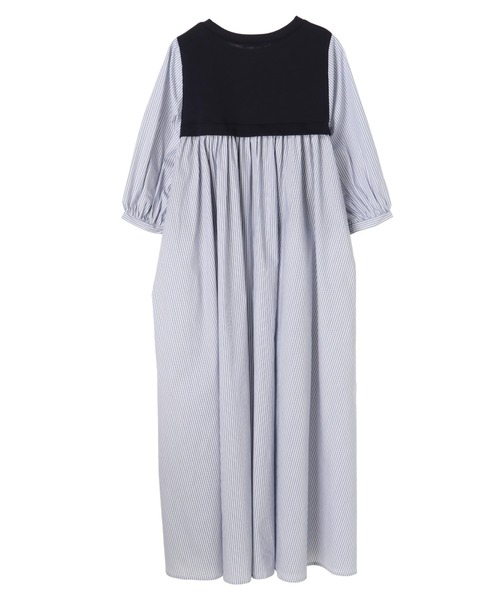 earth music&ecology（アースミュージックアンドエコロジー）の「ドッキングカットワンピース　＊（ワンピース・レディース・ベージュ/ブラック/ミント/ネイビー・FREE）」の5枚目の写真