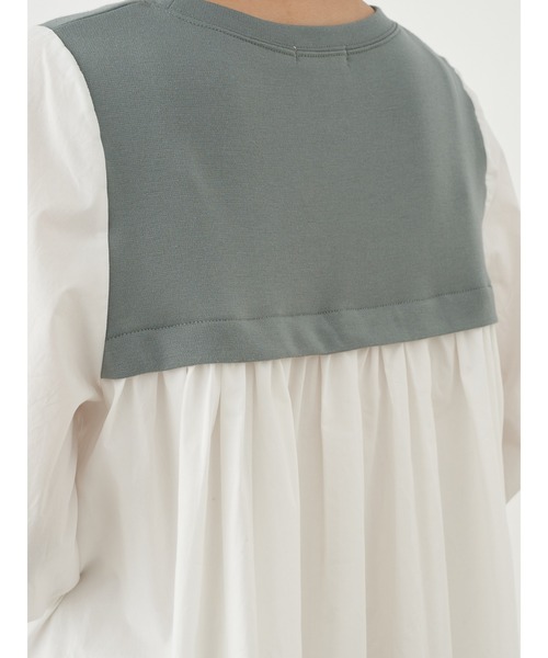 earth music&ecology（アースミュージックアンドエコロジー）の「ドッキングカットワンピース　＊（ワンピース・レディース・ベージュ/ブラック/ミント/ネイビー・FREE）」の20枚目の写真