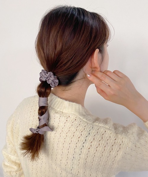 loem シュシュ　⭐︎新品未使用品 Loueme（ルエム）の「ベロアロングリボンシュシュ（シュシュ）」 - WEAR