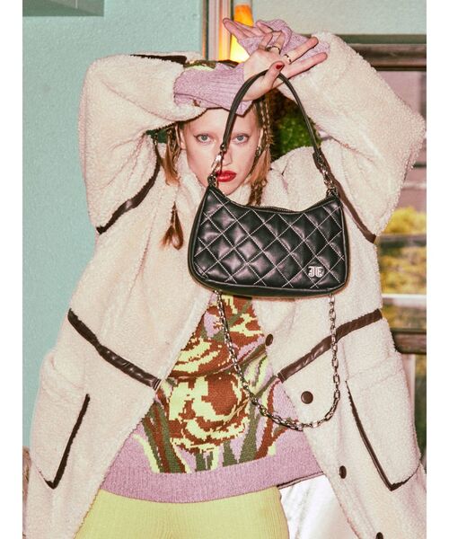 jouetie（ジュエティ）の「キルティングハーフ BAG（ハンドバッグ・レディース・ブラック/インディゴブルー/その他1・FREE）」の21枚目の写真