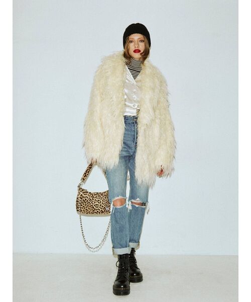 jouetie（ジュエティ）の「キルティングハーフ BAG（ハンドバッグ・レディース・ブラック/インディゴブルー/その他1・FREE）」の7枚目の写真