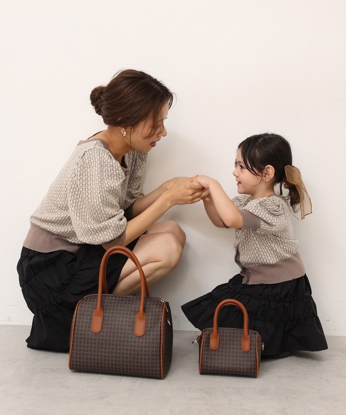 one after another NICE CLAUP(ワンアフターアナザーナイスクラップ)の「モノグラムカーディガン(カーディガン/ボレロ・レディース・ブラック/ベージュ/ブラウン・FREE)」の16枚目の写真