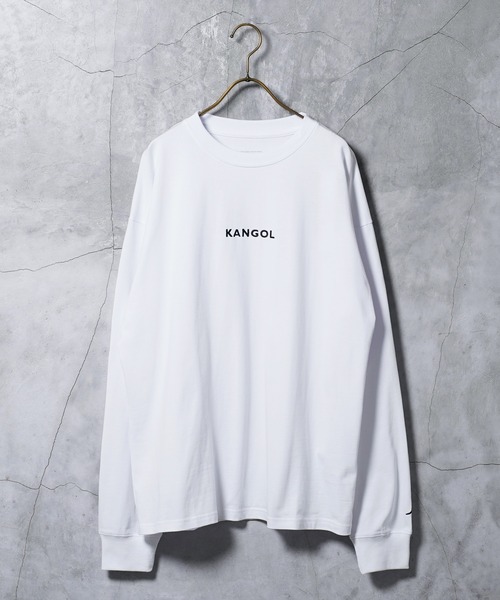 KANGOL（カンゴール）の「KANGOL カンゴール ブランド別注 ヘビーウェイトコットン オーバーサイズ ロゴ刺繍ロンT（Tシャツ/カットソー・メンズ・ホワイト系その他/ブルー系その他2/ホワイト系その他2/ベージュ系その他/ベージュ系その他2/ブルー系その他/ベージュ系その他3/ホワイト系その他3/ブラック系その他2/ブラック系その他3/ブラック系その他/ブルー系その他3/ブラック系その他4/ブラック系その他5/ホワイト系その他4/ホワイト系その他5・LARGE/MEDIUM/SMALL/X-LARGE）」の20枚目の写真