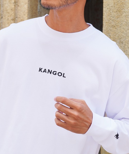 KANGOL（カンゴール）の「KANGOL カンゴール ブランド別注 ヘビーウェイトコットン オーバーサイズ ロゴ刺繍ロンT（Tシャツ/カットソー・メンズ・ホワイト系その他/ブルー系その他2/ホワイト系その他2/ベージュ系その他/ベージュ系その他2/ブルー系その他/ベージュ系その他3/ホワイト系その他3/ブラック系その他2/ブラック系その他3/ブラック系その他/ブルー系その他3/ブラック系その他4/ブラック系その他5/ホワイト系その他4/ホワイト系その他5・LARGE/MEDIUM/SMALL/X-LARGE）」の21枚目の写真