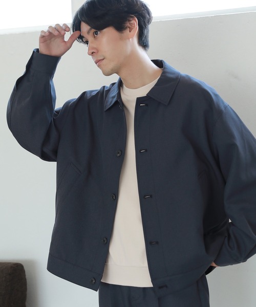 LAKOLE（ラコレ）の「ステップツイルブルゾン / 218474（ブルゾン・メンズ・ブラック/アイボリー/ネイビー・MEDIUM/LARGE）」の3枚目の写真