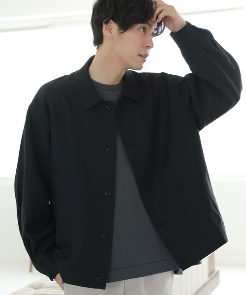 LAKOLE（ラコレ）の「ステップツイルブルゾン / 218474（ブルゾン・メンズ・ブラック/アイボリー/ネイビー・MEDIUM/LARGE）」の2枚目の写真