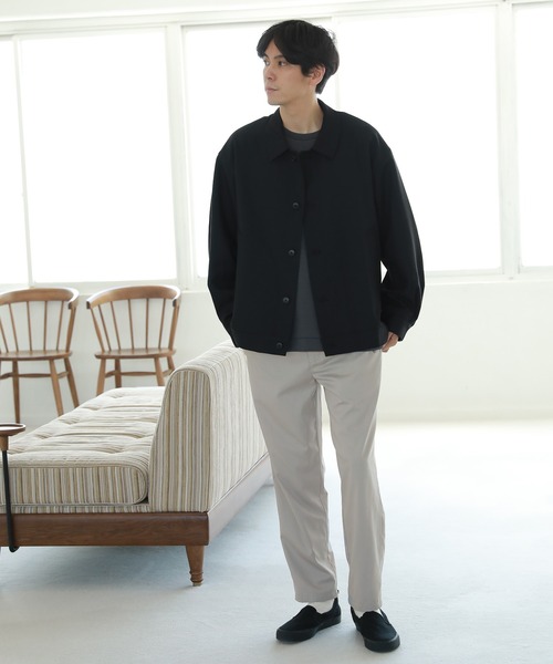 LAKOLE（ラコレ）の「ステップツイルブルゾン / 218474（ブルゾン・メンズ・ブラック/アイボリー/ネイビー・MEDIUM/LARGE）」の19枚目の写真