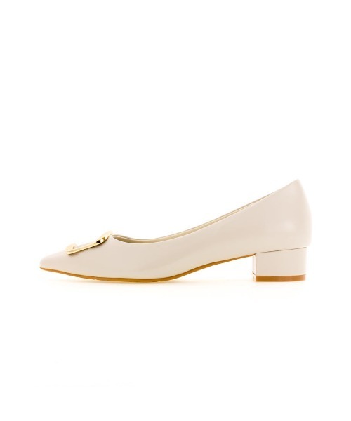 RANDA（ランダ）の「ストレスフリー/ソフト ゴールドパーツフラットパンプス（パンプス・レディース・ライトグレー/ブラック/パープル/ワイン/ベージュ/オレンジ・23/24/25/25.5/22.5/24.5/23.5/22）」の11枚目の写真