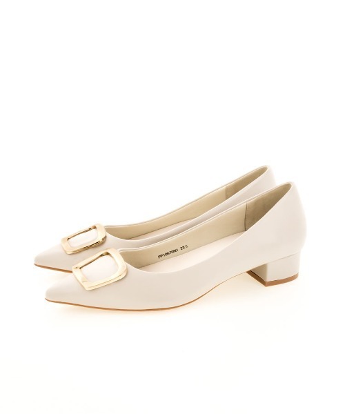 RANDA（ランダ）の「ストレスフリー/ソフト ゴールドパーツフラットパンプス（パンプス・レディース・ライトグレー/ブラック/パープル/ワイン/ベージュ/オレンジ・23/24/25/25.5/22.5/24.5/23.5/22）」の18枚目の写真