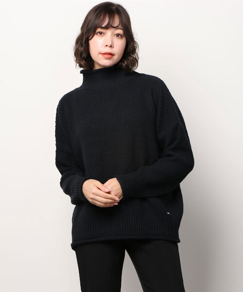 MANASTASH（マナスタッシュ）の「MANASTASH/マナスタッシュ　ソフトコットンアクリルニット（ニット/セーター・レディース・レッド/オフホワイト/ネイビー・FREE）」の2枚目の写真