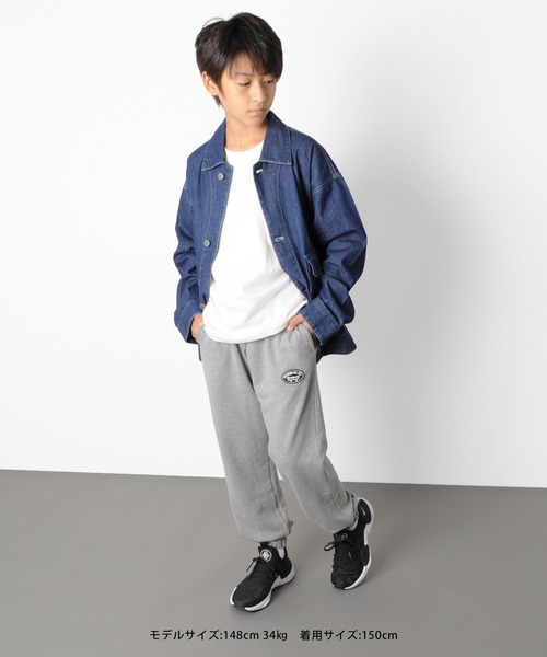 GLAZOS（グラソス）の「[ワイドテーパード]裏毛・刺繍ワッペンパンツ【セットアップ対応】（その他パンツ・キッズ・ブラック/エンジ/グレー・130cm/140cm/150cm/160cm/170cm）」の9枚目の写真