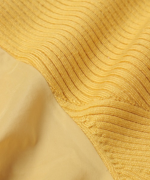 ADAM ET ROPE'（アダムエロペ）の「ファブリックコンビニットワンピース（ワンピース・レディース・ブラック/チャコールグレー/マスタード・FREE）」の14枚目の写真