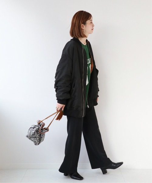 Simplicite（サンプリシテ）の「MA-1◆（ブルゾン・レディース・ブラック/カーキ・FREE）」の17枚目の写真