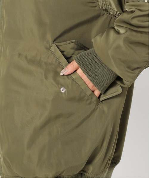 Simplicite（サンプリシテ）の「MA-1◆（ブルゾン・レディース・ブラック/カーキ・FREE）」の10枚目の写真