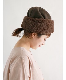 Samansa Mos2 | メルトンボアコンビワッチ(キャップ)