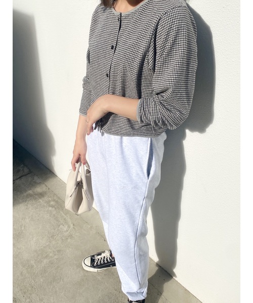 jumelle（ジュメロ）の「チェックカーディガン（カーディガン/ボレロ・レディース・ブラック/ピンク・FREE）」の19枚目の写真