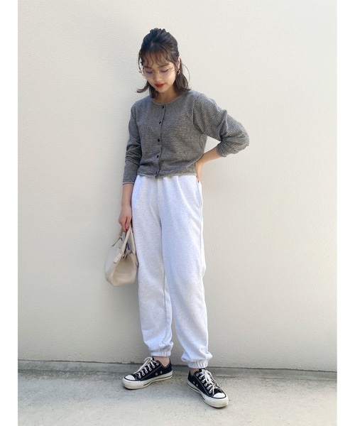 jumelle（ジュメロ）の「チェックカーディガン（カーディガン/ボレロ・レディース・ブラック/ピンク・FREE）」の6枚目の写真