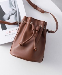 SETUP7 | 【SETUP7】フェイクレザーミニドローストリングバッグ ショルダーバッグ 　巾着バッグ　SNBD(ショルダーバッグ)