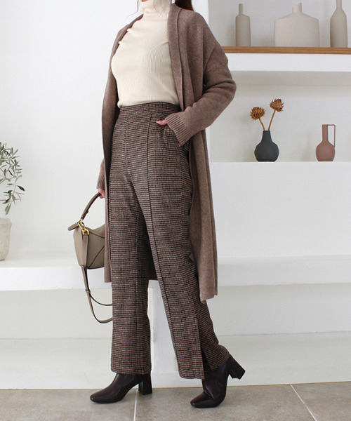 mode robe パンツ MODE ROBE スラックス パンツ タックワイドパンツ レディース