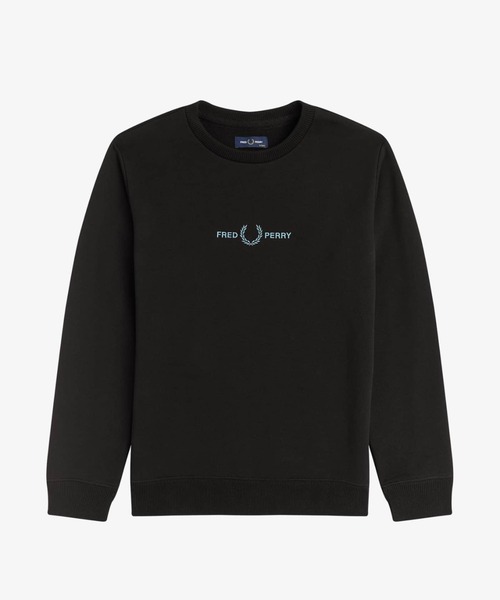 FRED PERRY（フレッドペリー）の「Kids Embroidered Sweatshirt（スウェット・キッズ・ブラック/ネイビー/カーキ/ブラック系その他・6-7/2-3/4-5/8-9）」の2枚目の写真