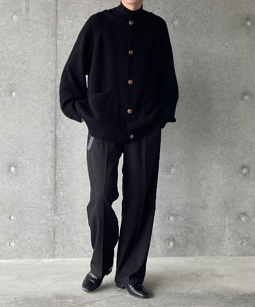 y/m by れぽすけ（イムバイレポスケ）の「ビッグポケットルーズニットカーデ（カーディガン/ボレロ・メンズ・ブラック/グリーン/グレイッシュベージュ・LARGE/MEDIUM）」の18枚目の写真