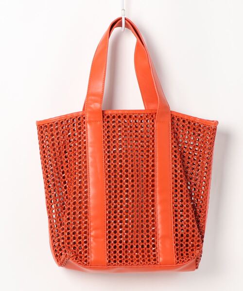 PROTCOL（プロトコル）の「PROTCOL / Braid Hand Bag / ブレイドハンドバッグ（ハンドバッグ・レディース・ブラック/オレンジ・FREE）」の2枚目の写真