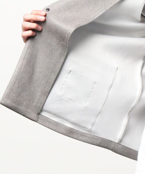 semantic design（セマンティックデザイン）の「＊セマンティックデザイン/semantic design　フェイクスエード 1ボタンジャケット（テーラードジャケット・メンズ・グレー系その他2・MEDIUM/LARGE）」の4枚目の写真