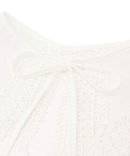 N.(N. Natural Beauty Basic)(エヌエヌナチュラルビューティーベーシック)の「ビックカラーレース付け襟(付け襟・レディース・ホワイト・フリ-)」の4枚目の写真