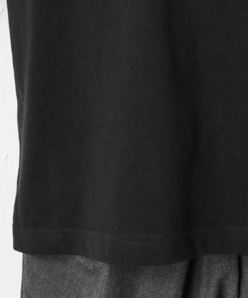 Woods(ウッズ)の「ポケットワンポイント刺繍 バックプリント ロングスリーブTシャツ(Tシャツ/カットソー・メンズ・ホワイト/ブラック/グレー・M/L/XL)」の13枚目の写真