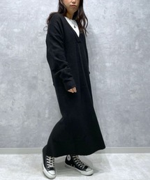 Ezick | スキッパーニットワンピース(ワンピース)