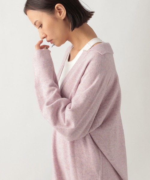 Ezick（エジック）の「スキッパーニットワンピース（ワンピース・レディース・ブラック/ピンク・FREE）」の9枚目の写真