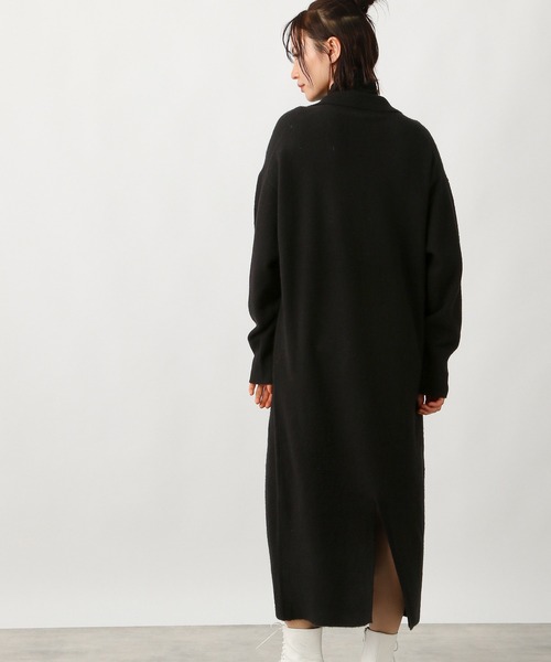 Ezick（エジック）の「スキッパーニットワンピース（ワンピース・レディース・ブラック/ピンク・FREE）」の15枚目の写真