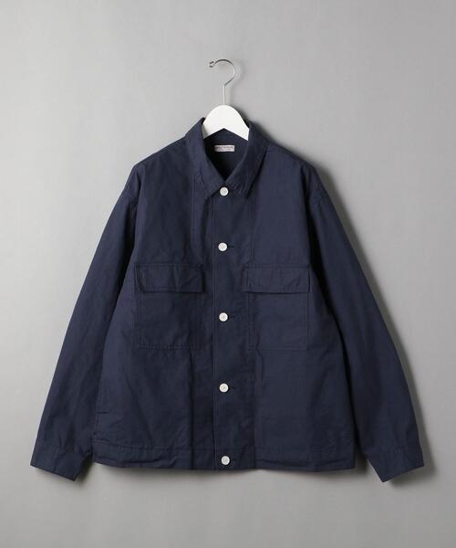 BEAUTY&YOUTH UNITED ARROWS（ビューティーアンドユースユナイテッドアローズ）の「BY コットン BAF ショート カバーオールシャツ（シャツ/ブラウス・メンズ・ベージュ/ネイビー・L/S/XL/M）」の11枚目の写真