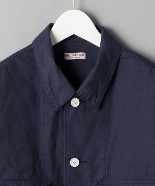 BEAUTY&YOUTH UNITED ARROWS（ビューティーアンドユースユナイテッドアローズ）の「BY コットン BAF ショート カバーオールシャツ（シャツ/ブラウス・メンズ・ベージュ/ネイビー・L/S/XL/M）」の13枚目の写真