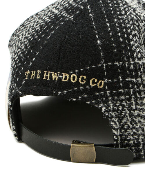 schott(ショット)の「H.W. DOG&CO./エイチダブリュードッグ/HT BASEBALL CAP/ハリスツィード(キャップ・メンズ・ブラック・FREE)」の4枚目の写真