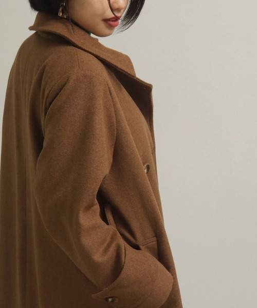 AULI（アウリィ）の「【低身長向けサイズ】3wayダブルロングコート（その他アウター・レディース・ベージュ/グリーン/ブラック・XXS/XS/S）」の13枚目の写真