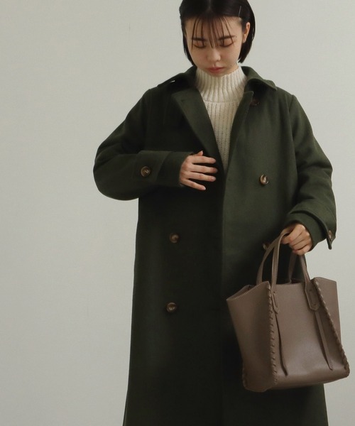 AULI（アウリィ）の「【低身長向けサイズ】3wayダブルロングコート（その他アウター・レディース・ベージュ/グリーン/ブラック・XXS/XS/S）」の20枚目の写真