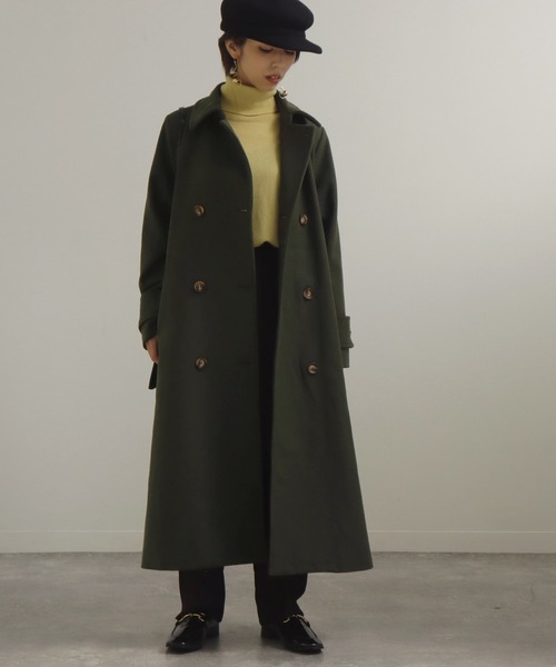 AULI（アウリィ）の「【低身長向けサイズ】3wayダブルロングコート（その他アウター・レディース・ベージュ/グリーン/ブラック・XXS/XS/S）」の22枚目の写真