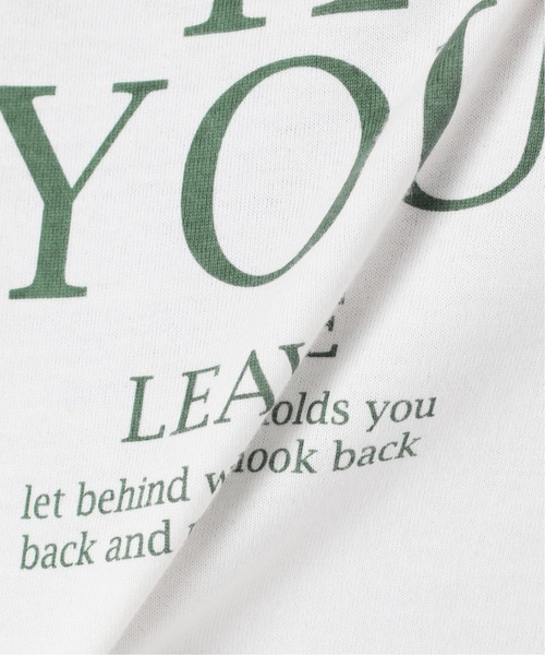 SLOBE IENA(スローブイエナ)の「IF YOUグラフィックロンTEE【手洗い可能】◆(Tシャツ/カットソー・レディース・ネイビー/グリーン・FREE)」の18枚目の写真