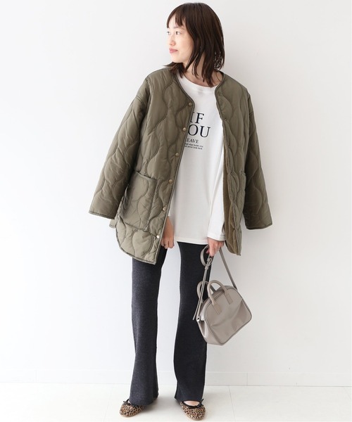 SLOBE IENA(スローブイエナ)の「IF YOUグラフィックロンTEE【手洗い可能】◆(Tシャツ/カットソー・レディース・ネイビー/グリーン・FREE)」の6枚目の写真