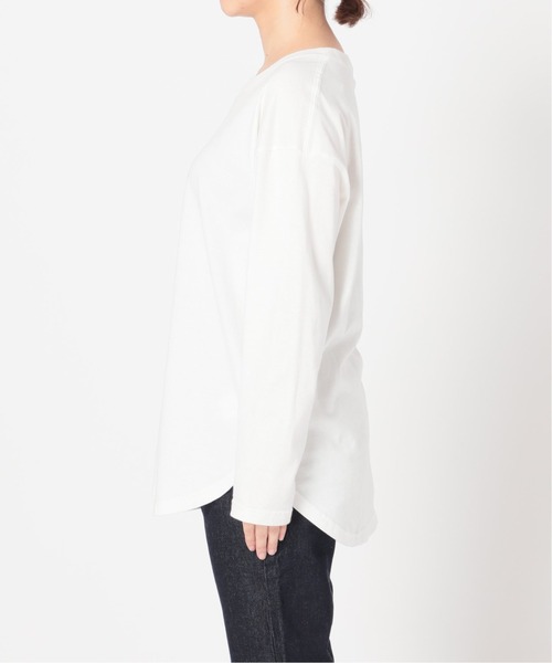 SLOBE IENA(スローブイエナ)の「IF YOUグラフィックロンTEE【手洗い可能】◆(Tシャツ/カットソー・レディース・ネイビー/グリーン・FREE)」の10枚目の写真
